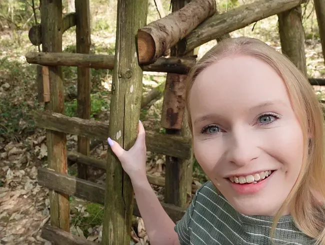 Anzeige vom Förster?! Pissfontäne vom Hochsitz!