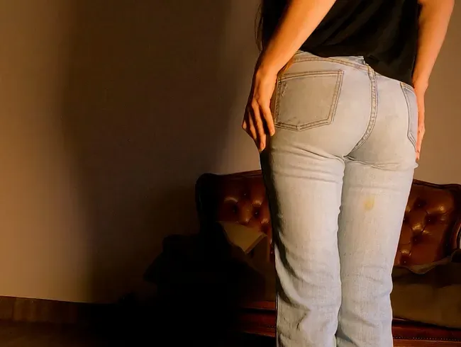 #17 alte Jeans eingepisst