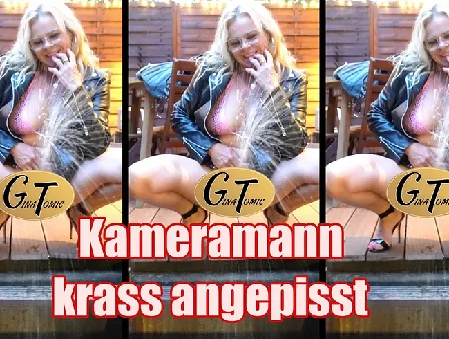 Kameramann krass angepisst