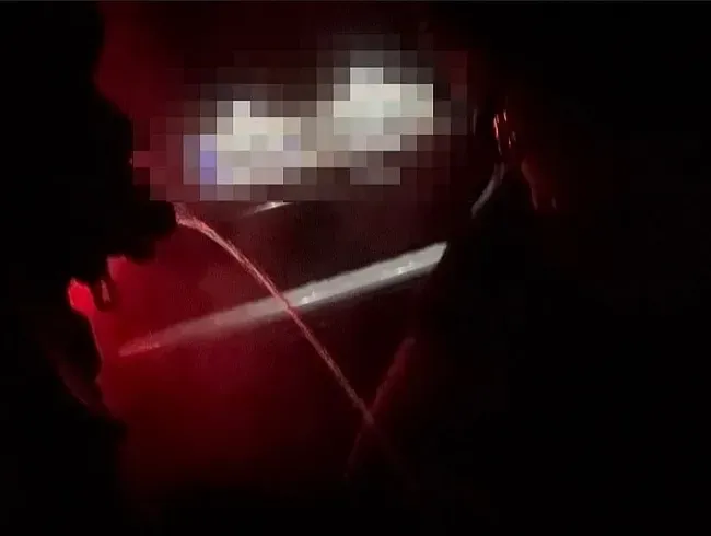 Doppel PISSEN im Wald …..