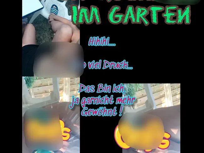 Morgenpiss im Garten