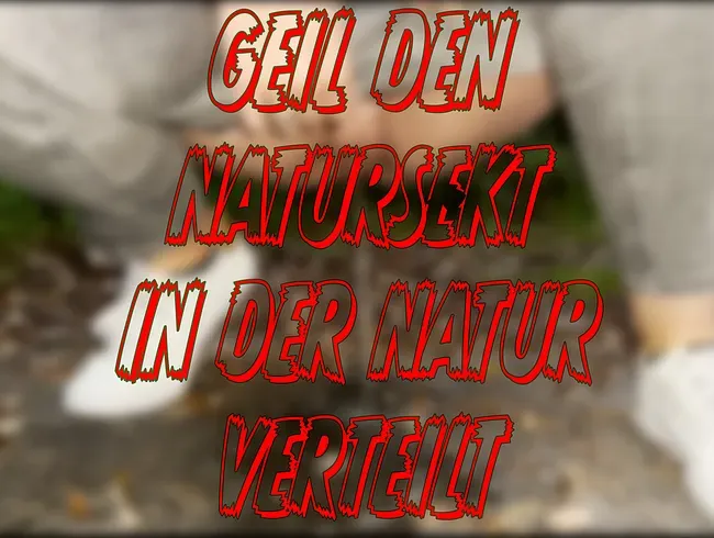 Geil den Natursekt in der Natur Verteilt