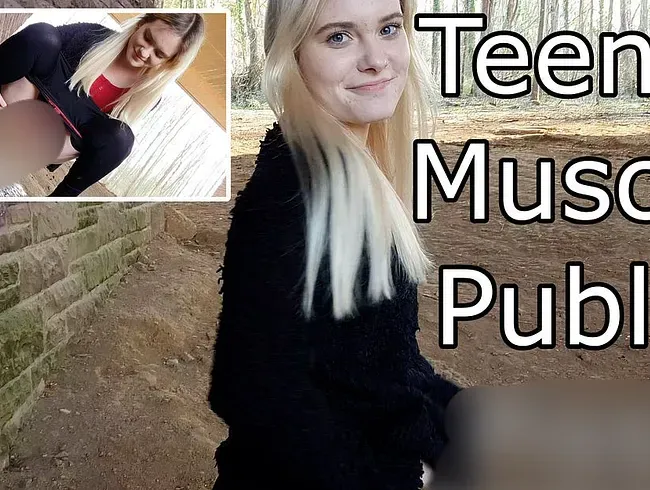 Teenie Muschi Public Piss!