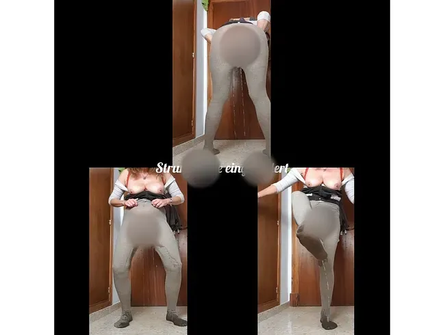 Strumpfhose eingepullert