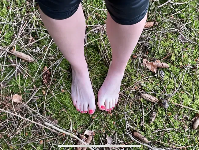 Natursekt auf meine Füße