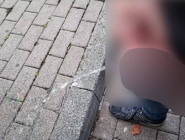 Auf dem Autobahnparkplatz mit Rubys Unterstützung und Zuschauern gepisst