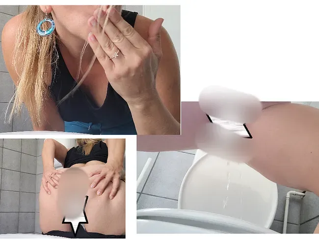 Nasses NS vergnügen und Arschbacken spreizen