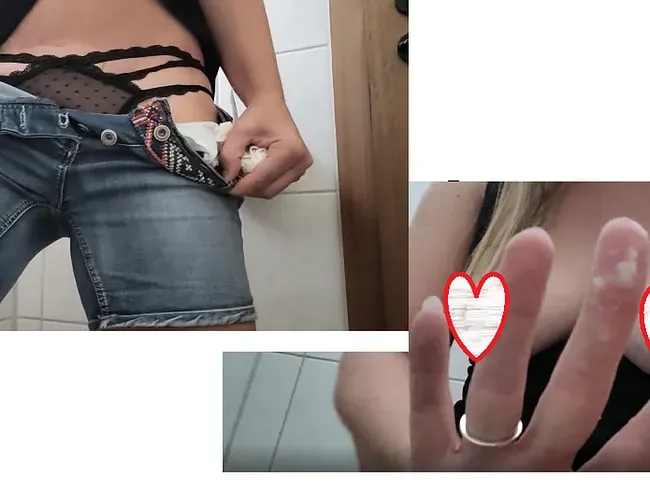 NS, FINGERN sexy transparenter String und viel Muschischleim