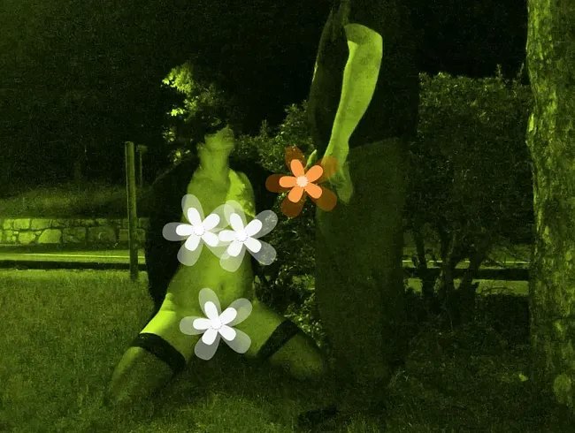 Ich habe auf meine nackte Hure in Strümpfen am Straßenrand gepisst und mir einen runtergeholt