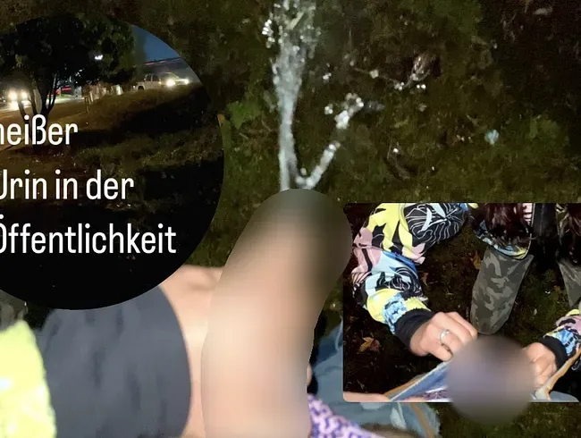 RAUCHIGER PISSE-SQUIRT im ÖFFENTLICHEN Park!