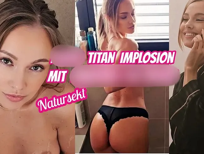 Userkam nicht.Pussy Titan Implosion + Analplug im Arsch.Piss